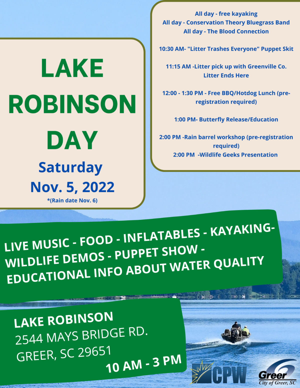 Lake Robinson Day Litter Cleanup & More