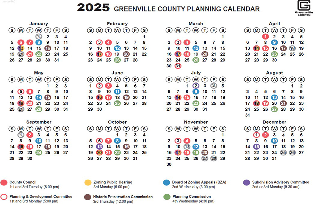 General Calendar of Meetings & Deadlines Image