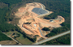 Aerial of Twin Chimneys Landfill