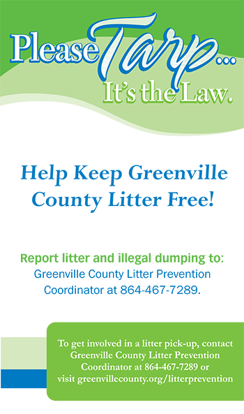 Please Tarp And Help Keep Greenville County Litter Free